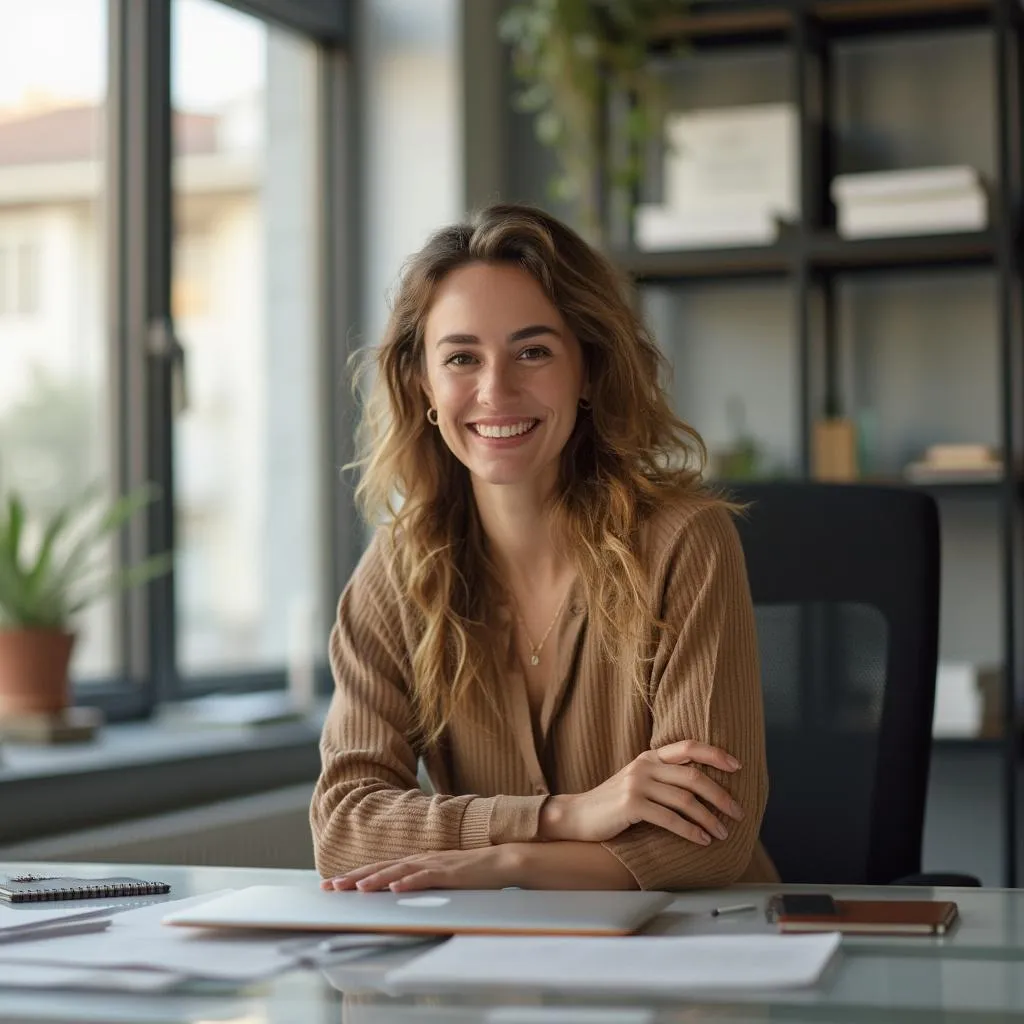 Cliente satisfecho durante una sesión de coaching